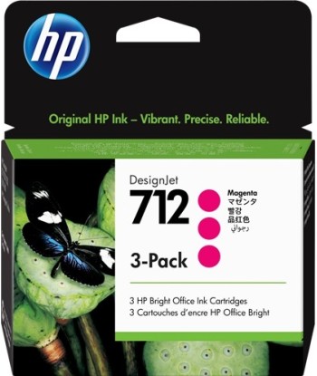 HP 712 Magenta Pack de 3...