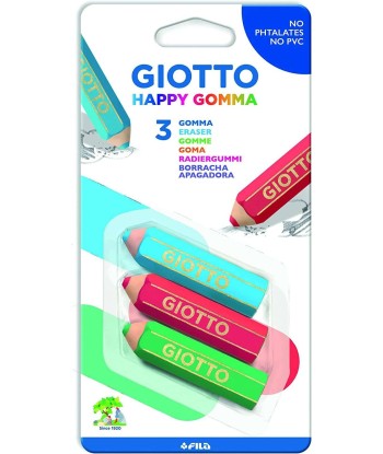 Giotto Happy Goma Pack de 3...