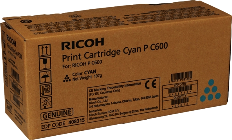 Ricoh PC600 Cyan Cartucho...