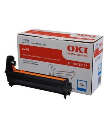 OKI C610 Cyan Tambor de...