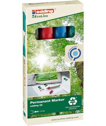 Edding 22 EcoLine Pack de 4...