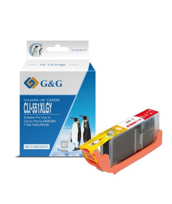 G&G Canon CLI551XL Gris...