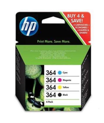 HP 364 Pack de 4 Cartuchos...