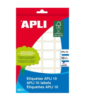 Apli Etiquetas 10 Blancas...