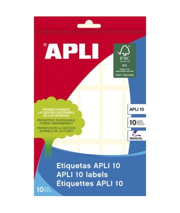 Apli Etiquetas 10 Blancas...