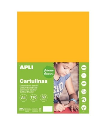 Apli Cartulina Amarillo Oro...