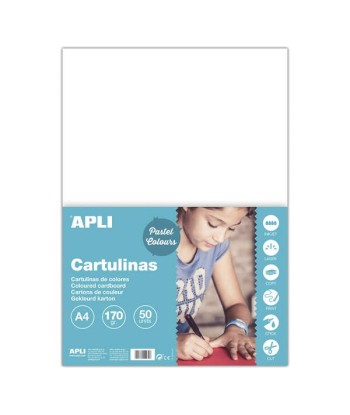 Apli Pack de 50 Cartulinas...