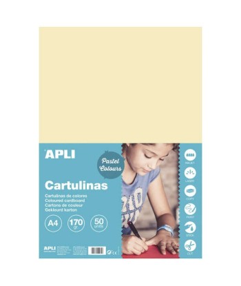 Apli Pack de 50 Cartulinas...