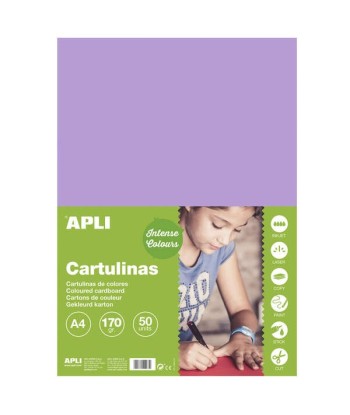 Apli Cartulina Violeta A4...