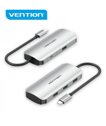 Vention HUB 5 en 1 USB C a...