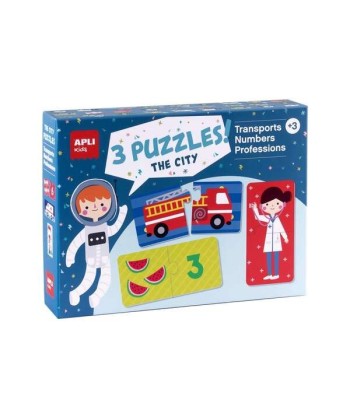 Apli Set de 3 Puzzles:...