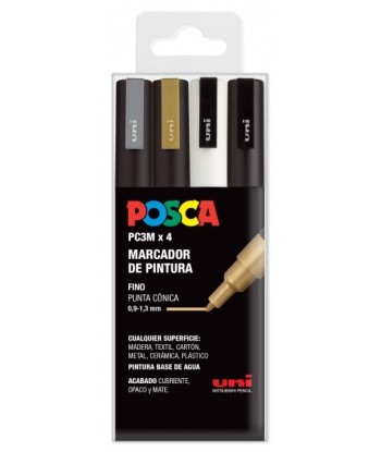 Posca PC3M Pack de 4...