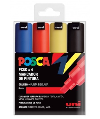 Posca PC 8K Estuche de 4...