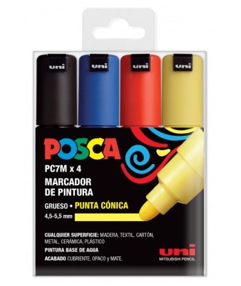 Posca PC 7M Estuche de 4...