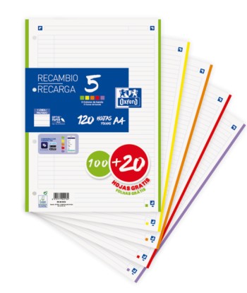 Oxford School Pack de 5 A4...