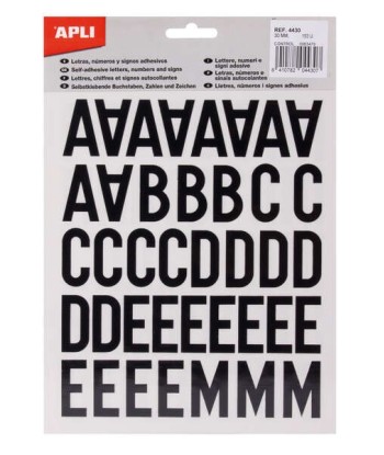 Apli Letras Adhesivas de...