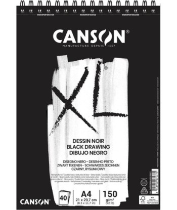 Canson XL Black Bloc de 40...