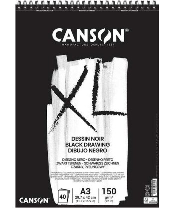 Canson XL Black Bloc de 40...