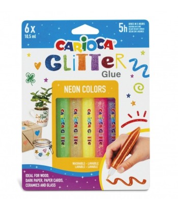 Carioca Glitter Glue Fluo...